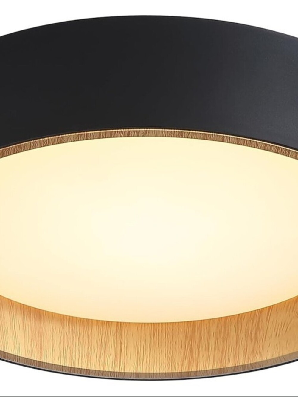 BRAND NEW: Flush Mount Fixture LED Ceiling Light-11.4"-Black